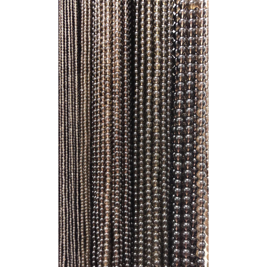 หินสโมคกี้ควอตซ์ สำหรับทำเครื่องประดับ Smoky Quartz loose beads for jewelry making #สร้อยข้อมือหิน #ลูกปัดหิน # หินนำโชค