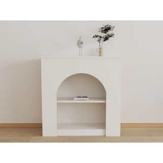 Po Furniture เตาผิงมินิมอล เตาผิงปลอมมินิมอล เข้ากับห้องได้หลากหลายรูปแบบ ขนาด 80x25x80 cm. **สินค้าประกอบเอง**