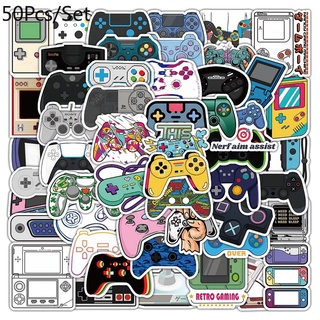 Z&amp;m❀ สติกเกอร์ Gamepad ❀ สติกเกอร์รูปลอก กันน้ํา สําหรับเล่นเกม 50 ชิ้น/เซต