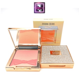 ปัดแก้ม เนื้อฝุ่น สิวันนา บลัชออน เม็ดสีแน่น ตลับล้อมเพชรSivanna Colours Diamond Rose Essence Oil Blush 10g HF4027