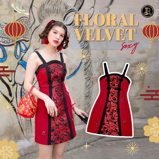 BLT DRESS FLORAL VELVET มีชุดรอรับอั่งเปากันยังคะสาวๆ