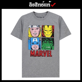 ✅ ลิขสิทธิ์แท้ ✅ เสื้อยืด เสื้อมาเวล เสื้อสีเทา ลาย Avengers เสื้อยืดลายการ์ตูน เสื้อฮีโร่ มาเวล Marvel รุ่น 632