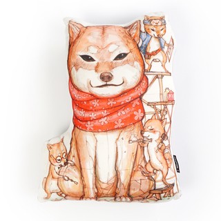 หมอนอิงลาย ฮะจิโกะ ของขวัญ วันปีใหม่ /  Hachiko Doll Pillow  Gift New Year