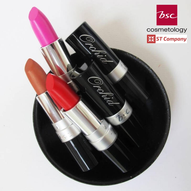 BSC ORCHID CREAMY MATTE LIP COLOR ขนาด 4.2 กรัม บีเอสซี ลิป ลิปสติก เนื้อครีมมี่ แมทท์ Lipstick เนื้