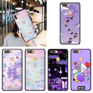 เคสโทรศัพท์มือถือ ซิลิโคนนุ่ม ลายโลโก้ BTS ARMY สําหรับ Realme C2 C3 C21Y C12 C15 C17 C20 C21 C11 2020 2021 C25Y GRE8