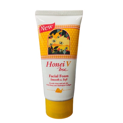 HONEI V BSC FACIAL FOAM ฮันนี่ วี บีเอสซี เฟเชียลโฟม โฟม 20g. โฟมน้ำผึ้ง โฟมล้างหน้า