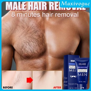 [MAXIVOGUE] Mens Hair Removal Cream Remover 60ml for Beard Armpit Smooth Painless