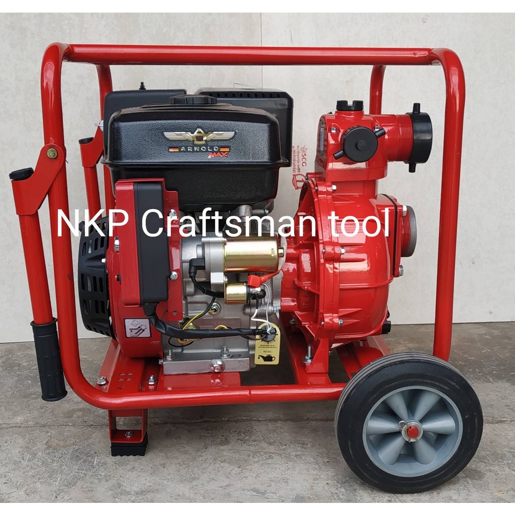 ARNOLD MAX PA300E 15HP เครื่องสูบน้ำแรงดันสูงชนปั๊มดับเพลิง  สตาร์ทกุญแจ ปั๊มแรงดัน 3นิ้ว อัดสปริงเก