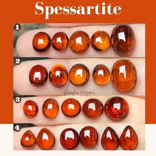 พลอยดิบธรรมชาติ พลอยสเปสซาไทท์ Spessartite พลอยแท้ 100%   พร้อมใบรับประกันสินค้าจากทางร้าน