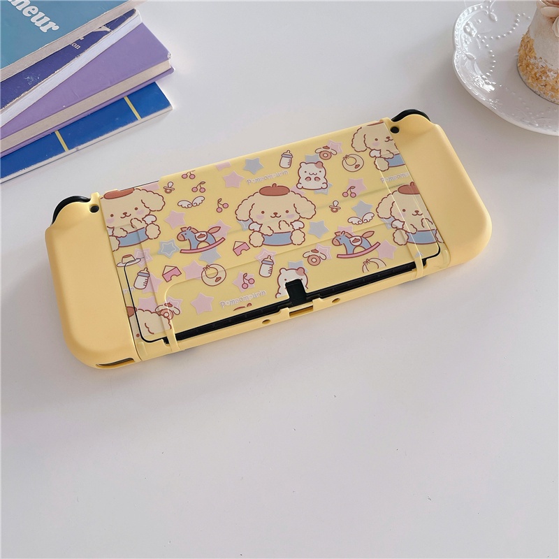 เคสโทรศัพท์มือถือ TPU ป้องกันรอย ลายการ์ตูนแอนิเมชั่น ธีมสตรีท สีเหลือง สําหรับ Nintendo Switch OLED