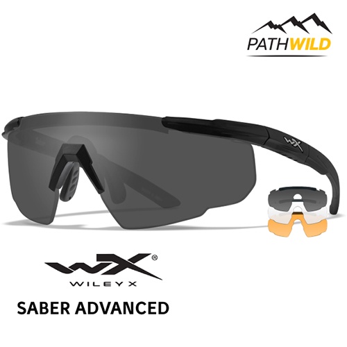 แว่นตา WILEY-X SABER ADVANCED กรอบสี MATTE BLACK ปกป้องดวงตา เลนส์ทนต่อแรงกระแทก มีแป้นรองจมูกที่ทำให้ใช้ได้กับทุกใบหน้า