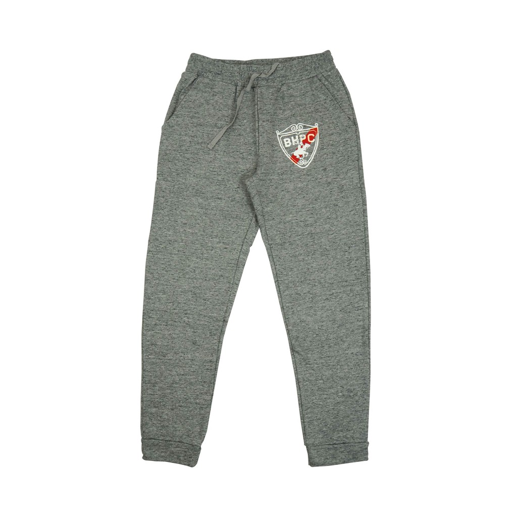 BHPC BHT1064 ผู้หญิง Jogger Wanita Double Knit Sweatpants | กางเกงลําลองสปอร์ตเอว Drawstring ปักโลโก