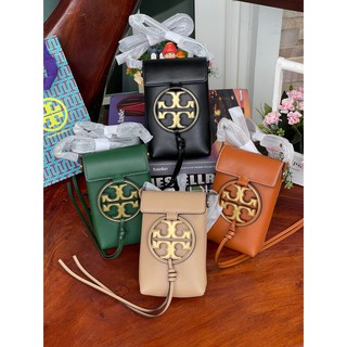 TORY BURCH MILLER METAL PHONE CROSSBODY กระเป๋าใส่โทรศัพท์ ใส่บัตร ทอรี่เบิร์ช ของแท้