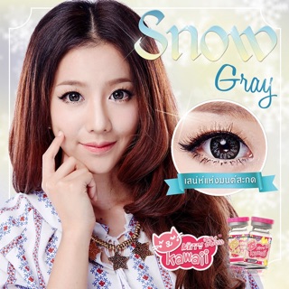 Snow Gray  คอนแทคเลนส์ บิ๊กอาย สีเทา  แบรนด์ Kitty Kawaii Contact Lens Bigeyes