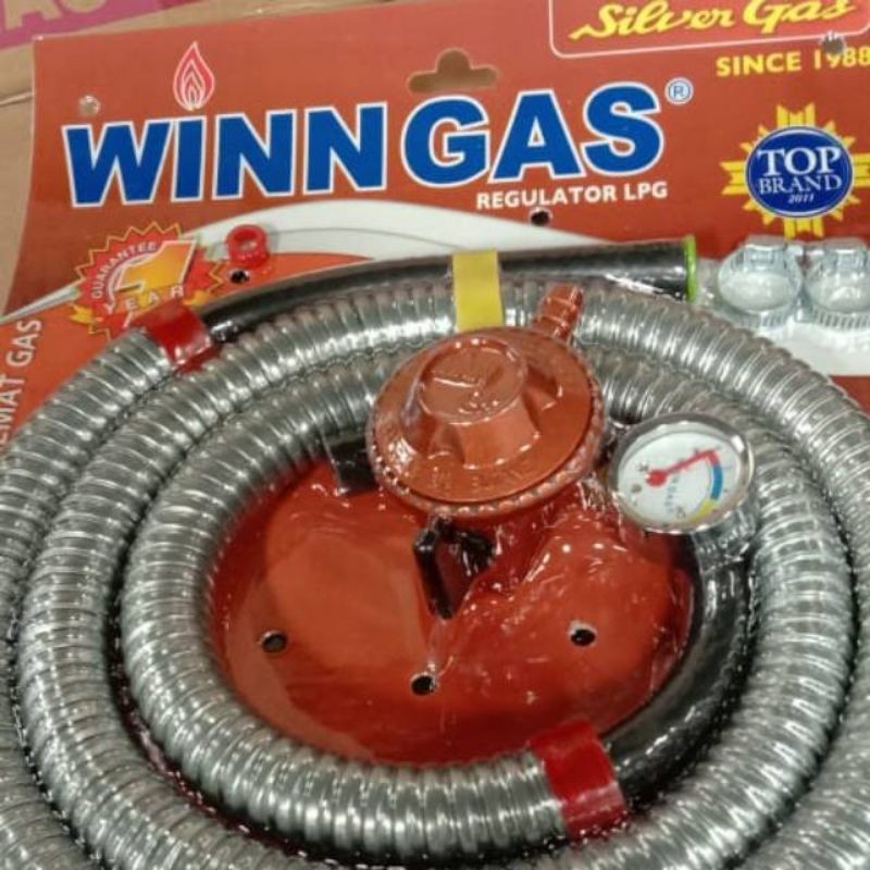Winn Gas Silver Regulator Package Hose