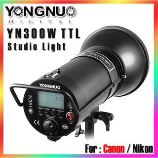 Yongnuo YN-300W TTL Studio Strobe Flash 5500K ~ 6700K Speedlite สำหรับ Canon