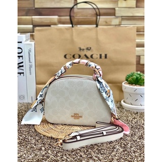 COACH SERENA SATCHEL IN SIGNATURE CANVAS ((1591))