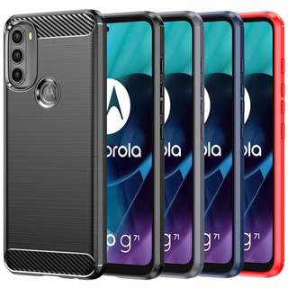 เคสโทรศัพท์มือถือ TPU นิ่ม กันกระแทก บางพิเศษ สําหรับ Motorola Moto G71 G51 G41 G31 G200 G100 G60S G60 G30 G20 G10 G50 5G