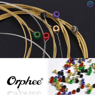 j &amp; f cod orphee tx 620 ชุดสายกีตาร์อะคูสติก 6 ชิ้น (. 010 - . 047)