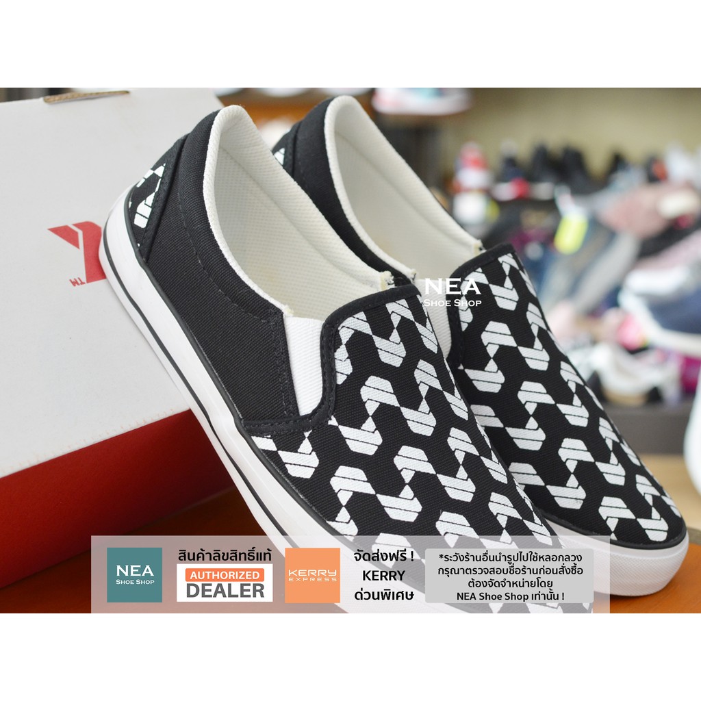 [ลิขสิทธิ์แท้ ผ่อน0%] KITO BL2 Checker Slip-on [U] NEA รองเท้าผ้าใบ ทรงสวม กีโต้ - รูปที่ 4