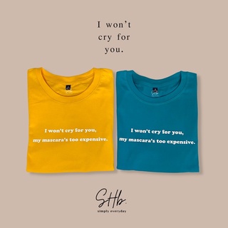 sherbettee|เสื้อยืดลาย i won’t cry for you