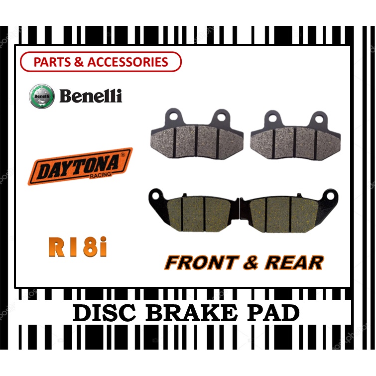 BENELLI R18I ผ้าเบรคชุด FR0NT & REAR DAYTONA TYPE