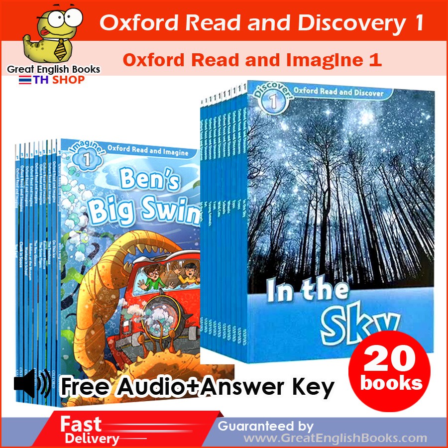 *มีไฟล์เสียง+เฉลยทุกเล่ม Oxford read and Discover และ Oxford Read and Imagine Level 1 (20 Books)