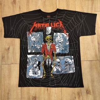 METALLICA 1992  PUSHEAD OVERPRINT แมทแมงมุม หลังแมงมุม เสื้อวง เสื้อทัวร์