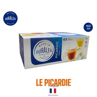Duralex Picardie 160 ml (กล่อง 6 ใบ) แก้วน้ำ กาแฟ ชา เรียงซ้อนกันได้ ทนความร้อน