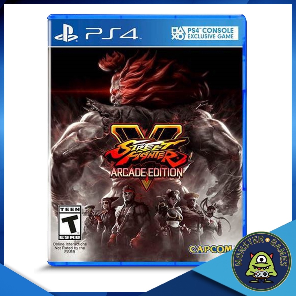 Street Fighter V Arcade Edition Ps4 แผ่นแท้มือ1!!!!! (Ps4 games)(Ps4 game)(เกมส์ Ps.4)(Street Fighte