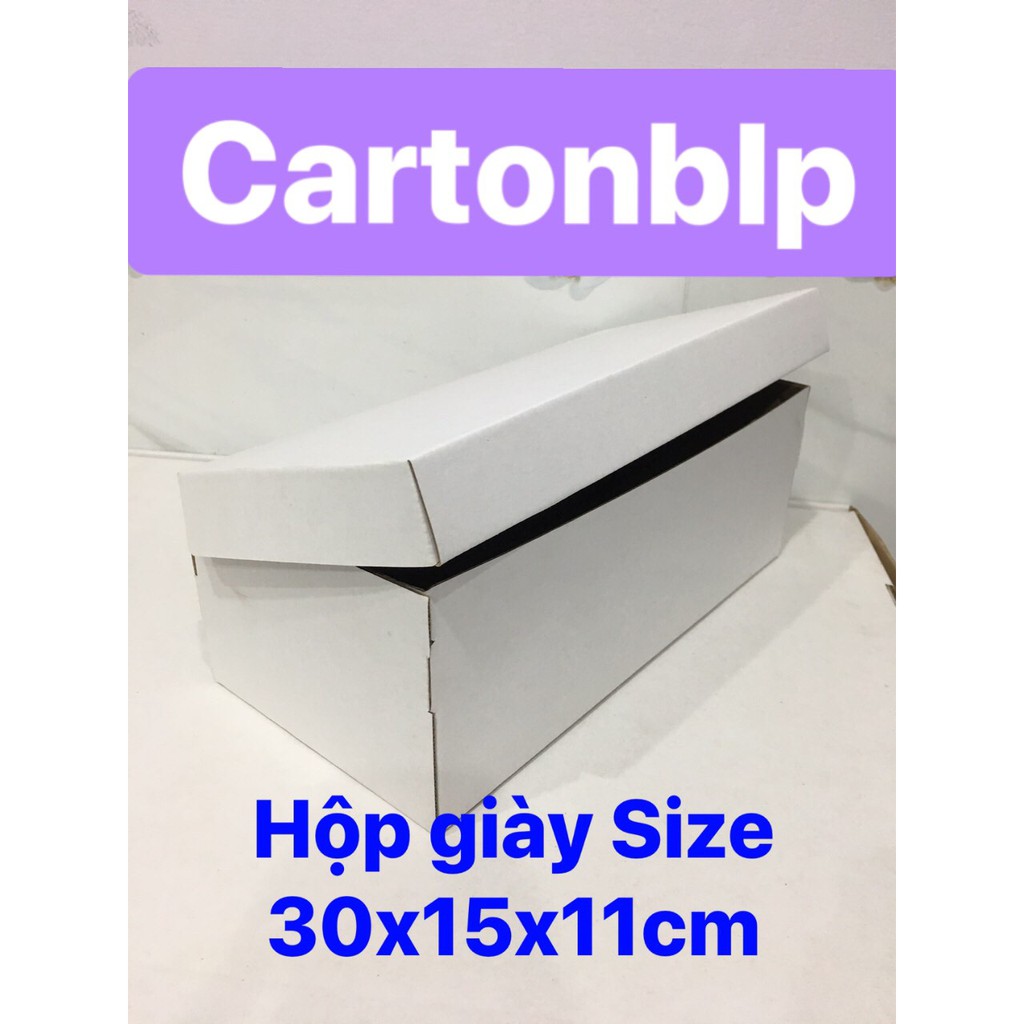 20 กล่องกระดาษคาร์ตันสําหรับรองเท้าขนาด 30X15X11CM