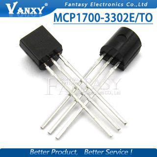 10PCS MCP1700-3302E/TO TO-92 MCP1700 1700-3302E TO92 MCP1700-3302E Fixed LDO Voltage Regulator