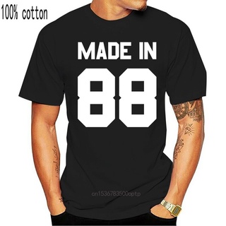 [S-5XL]เสื้อยืดแขนสั้น พิมพ์ลาย Made In 88 - s 13 สี - 28th Birthday - Present - -1988 สําหรับผู้ชาย