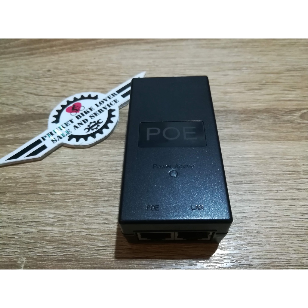 POE 24V 0.5A 24W Power Injector Ethernet Adapter สำหรับกล้อง IP,AccessPoint,Router จ่ายไฟกับสายแลน n