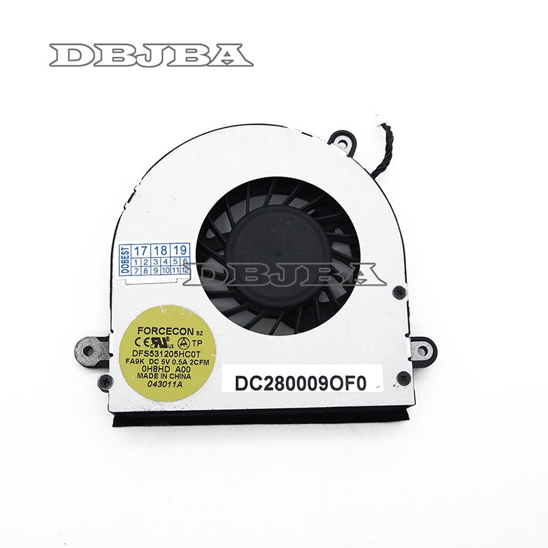พัดลม CPU สําหรับ DELL Alienware M14X R1 DFS531205HC0T DC280009OF0 00H8HD 0H8HD ระบายความร้อนแล็ปท็อ