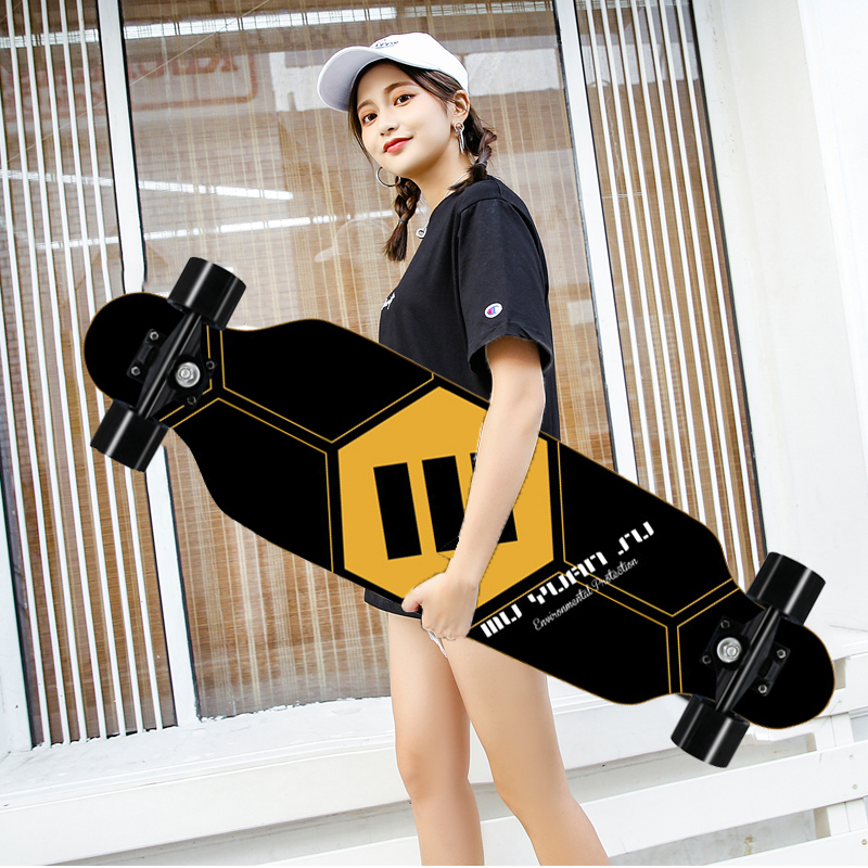 สเก็ตบอร์ด 80cm สเก็ตบอร์ดผู้ใหญ่ สเกตบอร์ด สเก็ตบอร์ดเด็ก สเก็ตบอร์ดยาว สำหรับเริ่มต้นและทั่วไป Skateboards Cometobuy. 