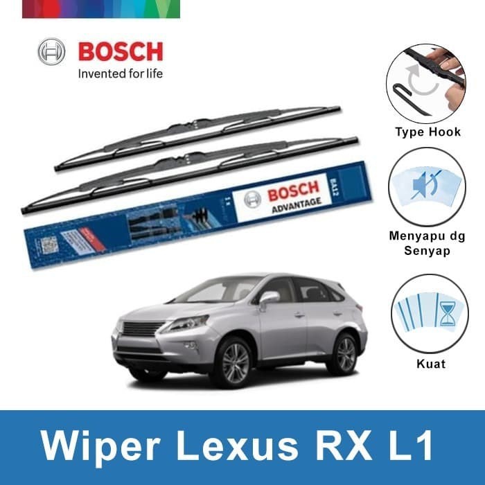 ที่ปัดน้ําฝน Bosch คู่สําหรับ Lexus RX L1 (2008) Advantage 26 & 22