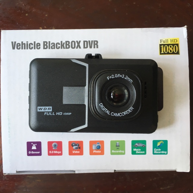 กล้องติดรถยนต์ Vehicle BlackBox DVR Full HD 1080P ตัวราคาถูก