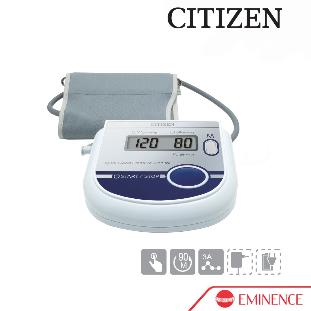 เครื่องวัดความดันโลหิตระบบดิจิทัล Citizen รุ่น CH-452