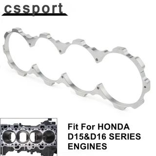 บล็อกการ์ดเครื่องยนต์ อลูมิเนียม แรงดันสูง สีเงิน สําหรับ Honda Acura SOHC D16 D15 D16Y D16Z Civic T6061