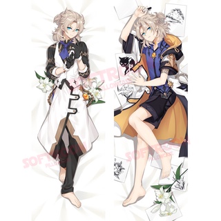 Albedo Genshin Impact Dakimakura ปลอกหมอนอิงโซฟา แบบนิ่ม ลายอนิเมะญี่ปุ่น Otaku ขนาด 50x150 ซม. DK2501