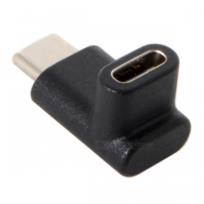 ข้องอ หัวชาร์จ USB type C งอ 90 องศา หัวตัวผู้ ตัวเมีย แปลง USB 3.1 Type C Male To Female Converter Adapter 90 Degree Ri