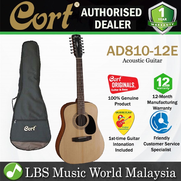 Cort AD810-12E กีต้าร์โปร่ง Spruce Top (AD81012E AD810 12E)