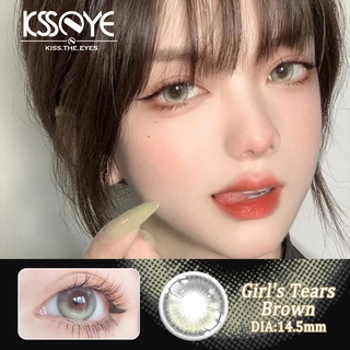 Ksseye คอนแทคเลนส์สายตาสั้น (0~-8.00) 14.5 มม. นิ่ม ธรรมชาติ ใส่สบาย ระบายอากาศ สําหรับนักเรียน ผู้หญิง