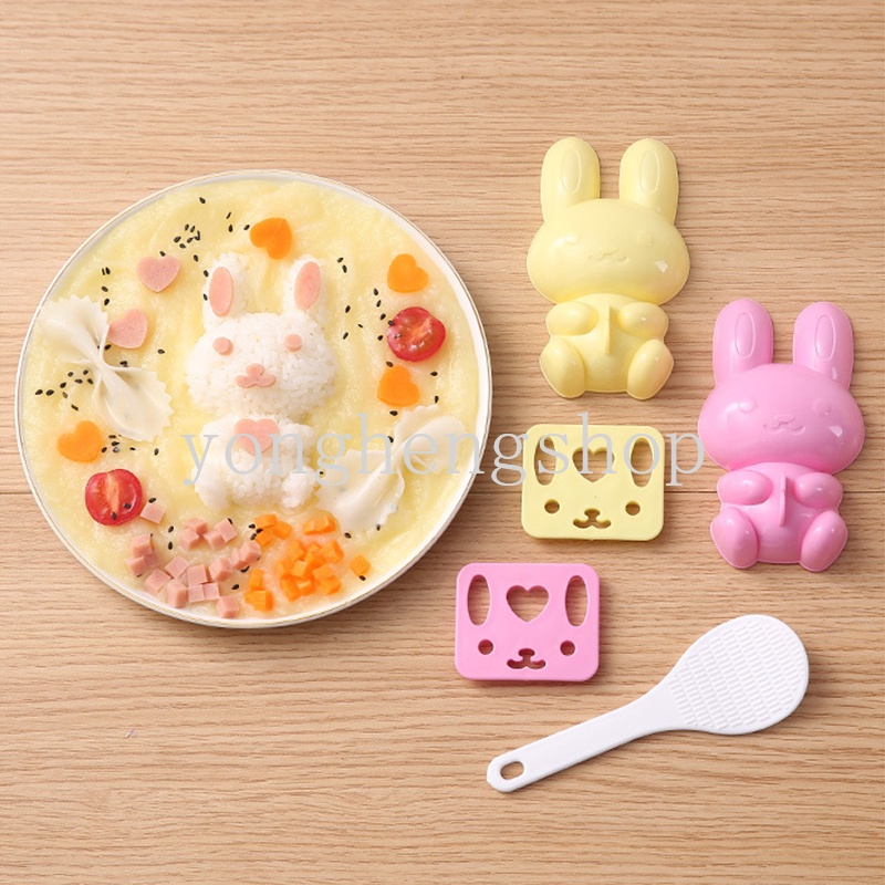 ชุดแม่พิมพ์ทําข้าวปั้นซูชิ รูปการ์ตูนญี่ปุ่น DIY 7 ชิ้น ต่อชุด