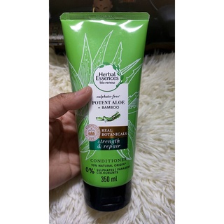 Herbal Essences เฮอร์บัล เอสเซนส์ ครีมนวดผมสูตรว่านห่างจระเข้และไผ่ Potent Aloe&amp;Bamboo Conditioner 350มล