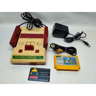 Famicom CLIFFORD COMPUTER ระบบ AV จอยโทโบ ครบชุดไฟไทยพร้อมเล่นแถมตลับมารีโอ้แท้