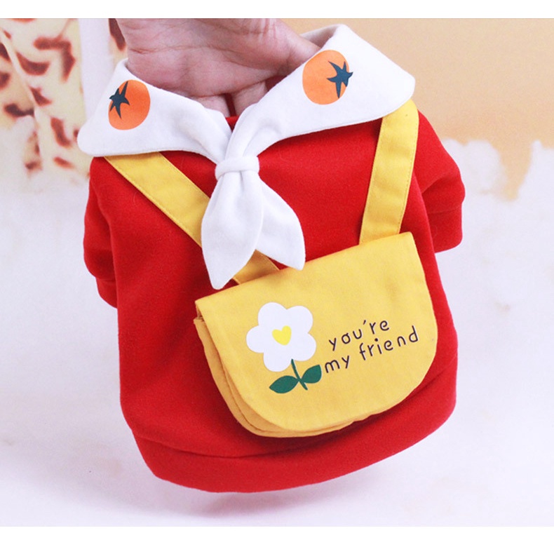 AimayaPet ชุดสัตว์เลี้ยง ชุดสัตว์สุดเท่ เสื้อยืดลายน่ารักแฟชั่นฤดูร้อนสําหรับสัตว์เลี้ยงสุนัขแมว XL - รูปที่ 4