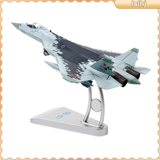 [Lslhj] โมเดล Sukhoi SU57 T50 1/72 พร้อมขาตั้ง 10.8x7.7x5.9 นิ้ว