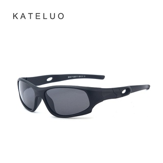 Kateluo ใหม่ แว่นตากันแดด เลนส์โพลาไรซ์ TR90 ซิลิโคน เพื่อความปลอดภัย สําหรับเด็กผู้ชาย ผู้หญิง UV400 S816